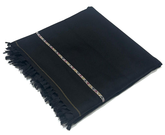 Hamfi  SPECIAL BLACK Men's Winter Wool shawl