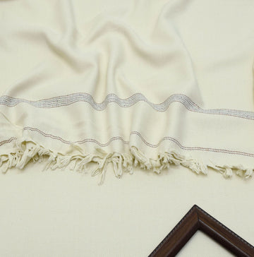 Hamfi SPECIAL Boski Men's Winter Wool shawl- cream
