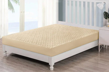 Quilted  Fitted Protector Double Bed-Skin
