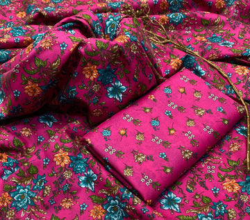 2pc American Cotton Unsititched suit -162