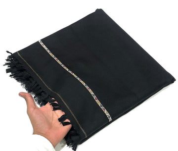 Hamfi  SPECIAL BLACK Men's Winter Wool shawl