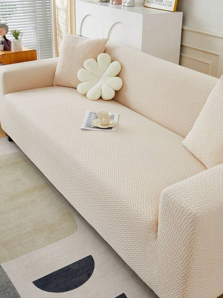 Jacquard Stripe Sofa Cover- Skin