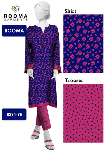 2pc Polo Cotton Unsititched suit -250